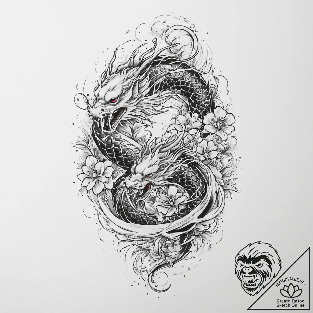 Tattoo sketch open, ink illustration for tatt... - tattoo sketch (№1756725790_0, 01.09.2025 11:23) — tattoovalue.net