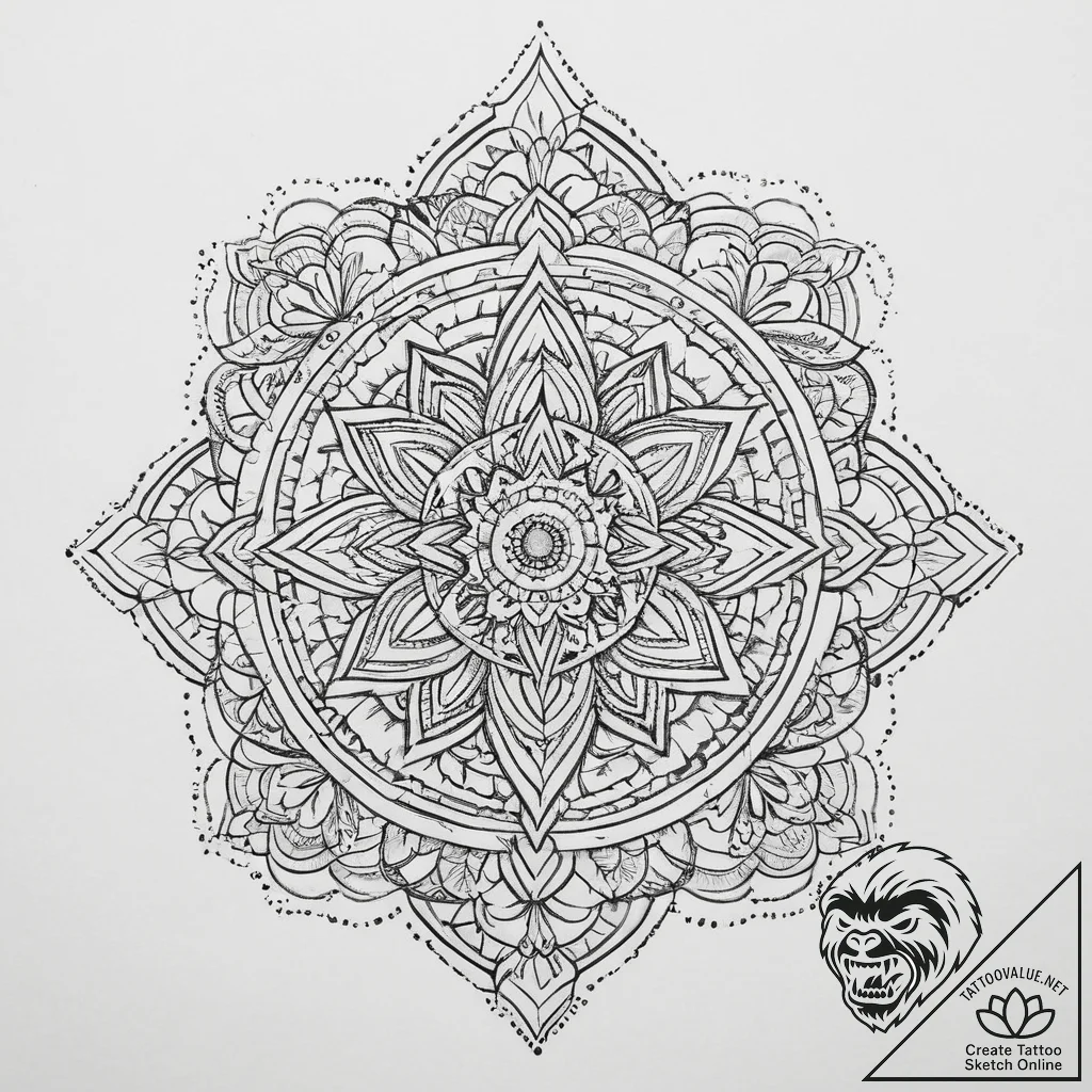 Tattoo sketch three jewels of buddhism, tatto... - tattoo sketch (№1756726781_0, 01.09.2025 11:39) — tattoovalue.net