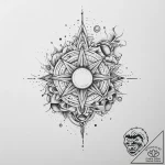 Tattoo sketch cosmic foundation, ink illustra… – tattoo sketch (№1756727179_0, 01.09.2025 11:46) — tattoovalue.net
