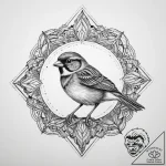 Tattoo sketch tree sparrow, artistic tattoo s… – tattoo sketch (№1756728176_0, 01.09.2025 12:02) — tattoovalue.net