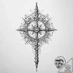 Tattoo sketch magic staff – tattoo sketch (№1756730419_0, 01.09.2025 12:40) — tattoovalue.net