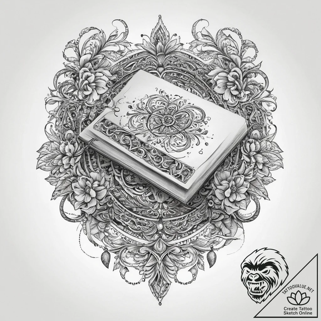 Tattoo sketch lawyer gavels and books, concep... - tattoo sketch (№1756732213_0, 01.09.2025 13:10) — tattoovalue.net