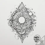 Tattoo sketch cosmic universe, tattoo drawing… – tattoo sketch (№1756732607_0, 01.09.2025 13:16) — tattoovalue.net