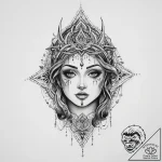 Tattoo sketch spiritual narrative, tattoo fla… – tattoo sketch (№1756734793_0, 01.09.2025 13:53) — tattoovalue.net