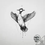 Tattoo sketch goose, tattoo flash sheet desig… – tattoo sketch (№1756735973_0, 01.09.2025 14:12) — tattoovalue.net