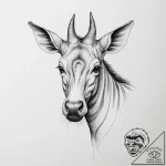 Tattoo sketch okapi, concept art for tattoo,… – tattoo sketch (№1756738538_0, 01.09.2025 14:55) — tattoovalue.net