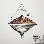 Tattoo sketch desert, ink illustration for ta… – tattoo sketch (№1756739129_0, 01.09.2025 15:05) — tattoovalue.net