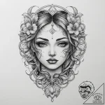 Tattoo sketch puzzle, ink illustration for ta… – tattoo sketch (№1756739720_0, 01.09.2025 15:15) — tattoovalue.net