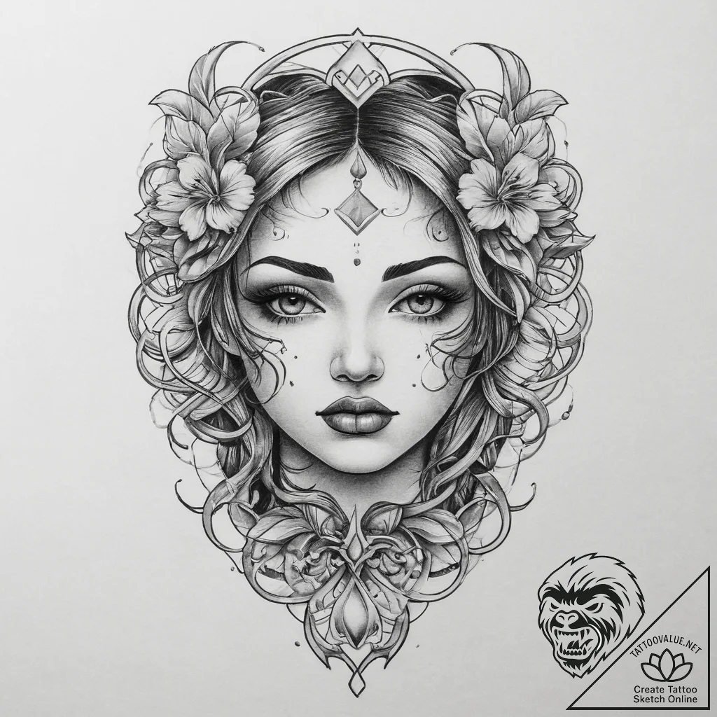 Tattoo sketch puzzle, ink illustration for ta... - tattoo sketch (№1756739720_0, 01.09.2025 15:15) — tattoovalue.net