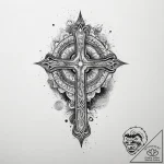 Tattoo sketch cosmic tale, concept art for ta… – tattoo sketch (№1756741490_0, 01.09.2025 15:44) — tattoovalue.net