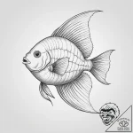 Tattoo sketch angelfish, ink illustration for… – tattoo sketch (№1756742275_0, 01.09.2025 15:57) — tattoovalue.net