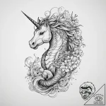 Tattoo sketch unicorn tattoo, concept art for… – tattoo sketch (№1756743455_0, 01.09.2025 16:17) — tattoovalue.net
