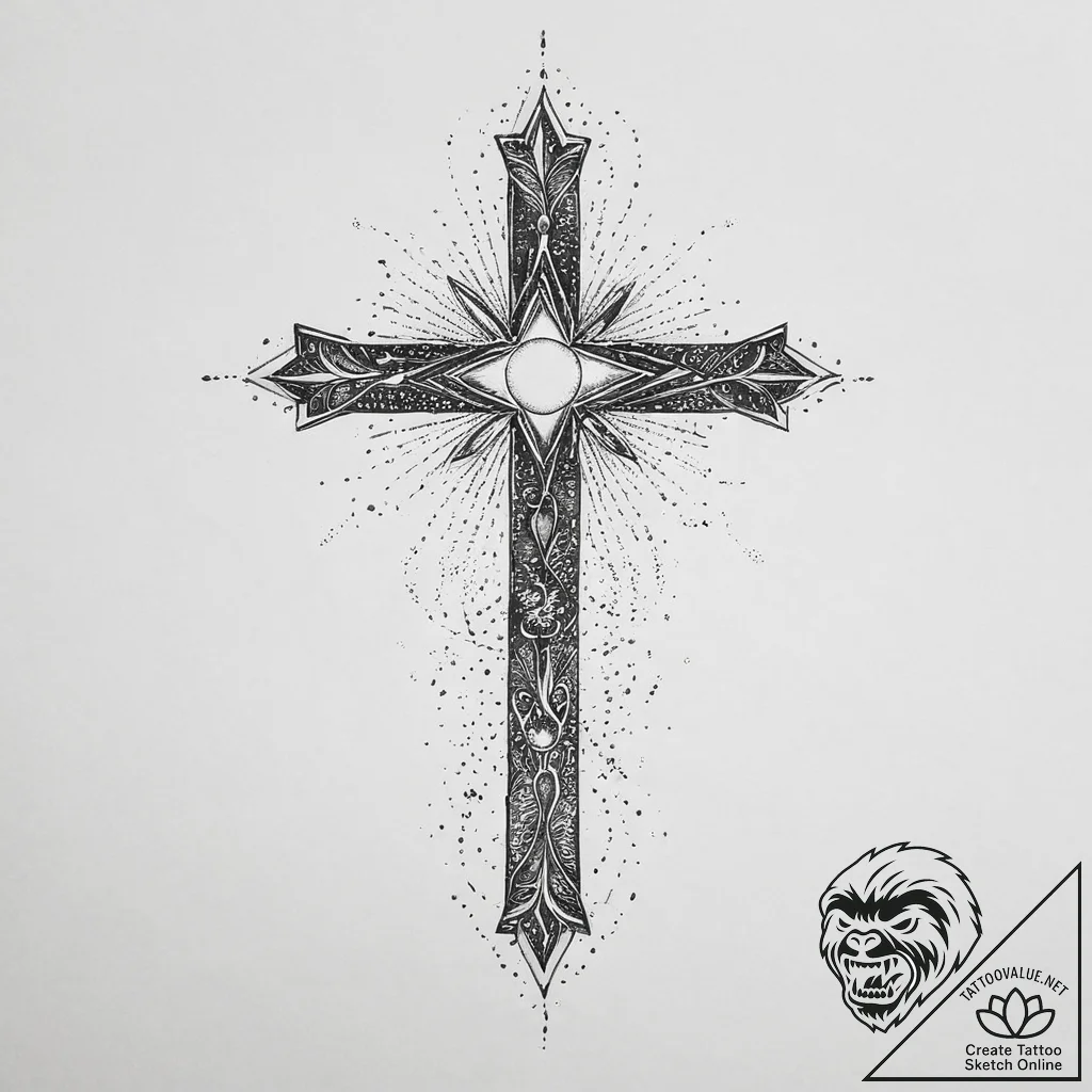 Tattoo sketch cosmic being, tattoo line art,... - tattoo sketch (№1756745227_0, 01.09.2025 16:47) — tattoovalue.net