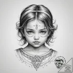 Tattoo sketch divine child, tattoo drawing ou… – tattoo sketch (№1756745620_0, 01.09.2025 16:53) — tattoovalue.net