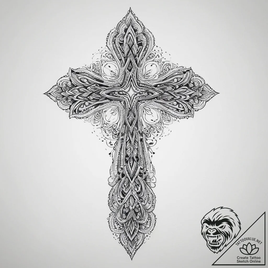 Tattoo sketch a symbolic emotion, ink illustr... - tattoo sketch (№1756746798_0, 01.09.2025 17:13) — tattoovalue.net