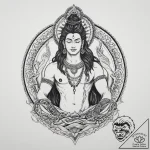 Tattoo sketch shiva with cobra, tattoo drawin… – tattoo sketch (№1756747779_0, 01.09.2025 17:29) — tattoovalue.net