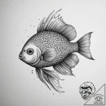 Tattoo sketch damselfish, ink illustration fo… – tattoo sketch (№1756750525_0, 01.09.2025 18:15) — tattoovalue.net