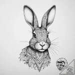 Tattoo sketch кролик, ink illustration for ta… – tattoo sketch (№1756750915_0, 01.09.2025 18:21) — tattoovalue.net