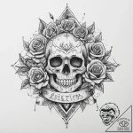Tattoo sketch denim jacket with a quote, conc… – tattoo sketch (№1756751305_0, 01.09.2025 18:28) — tattoovalue.net