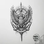 Tattoo sketch realism military – tattoo sketch (№1756751499_0, 01.09.2025 18:31) — tattoovalue.net