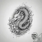 Tattoo sketch loop, tattoo line art, irezumi… – tattoo sketch (№1756752079_0, 01.09.2025 18:41) — tattoovalue.net