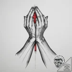 Tattoo sketch two hands praying, tattoo sketc… – tattoo sketch (№1756752273_0, 01.09.2025 18:44) — tattoovalue.net