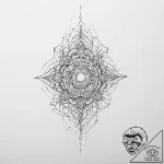 Tattoo sketch абстрактный лайнворк – tattoo sketch (№1756752660_0, 01.09.2025 18:51) — tattoovalue.net