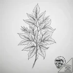 Tattoo sketch a symbolic plant – tattoo sketch (№1756755374_0, 01.09.2025 19:36) — tattoovalue.net