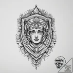 Tattoo sketch hieroglyphic symbol for “courag… – tattoo sketch (№1756756348_0, 01.09.2025 19:52) — tattoovalue.net