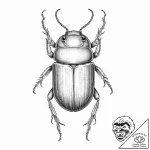 Tattoo sketch scarab beetle, concept art for… – tattoo sketch (№1756756736_0, 01.09.2025 19:58) — tattoovalue.net