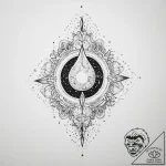 Tattoo sketch cosmic water, tattoo drawing ou… – tattoo sketch (№1756757511_0, 01.09.2025 20:11) — tattoovalue.net