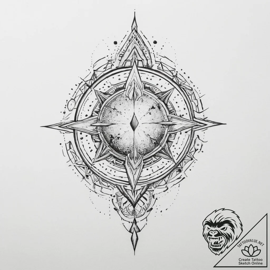Tattoo sketch universe - tattoo sketch (№1756760416_0, 01.09.2025 21:00) — tattoovalue.net