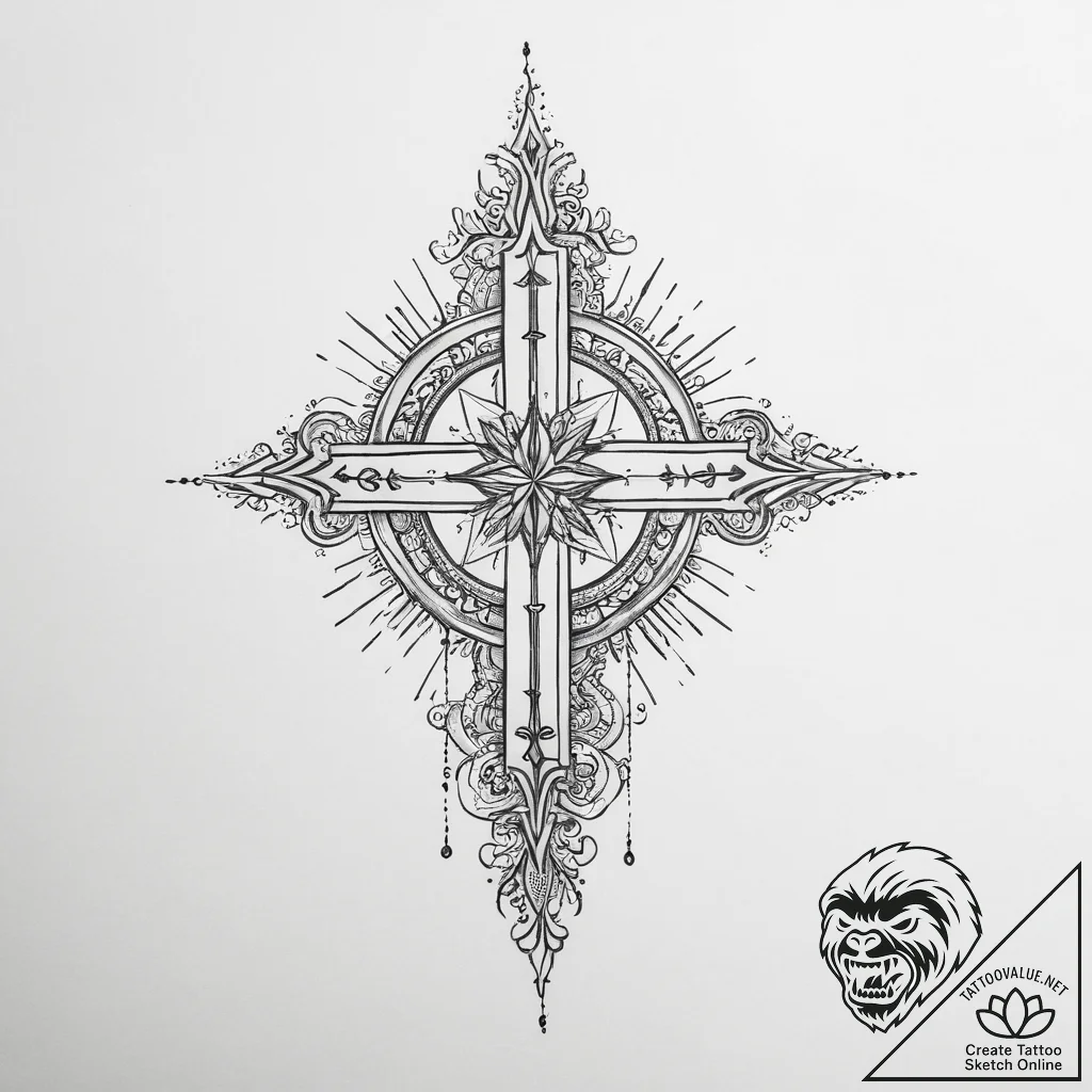 Tattoo sketch religious text - tattoo sketch (№1756761398_0, 01.09.2025 21:16) — tattoovalue.net