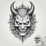 Tattoo sketch irezumi демон они, ink illustra… – tattoo sketch (№1756761792_0, 01.09.2025 21:23) — tattoovalue.net