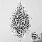 Tattoo sketch gold, ink illustration for tatt… – tattoo sketch (№1756763379_0, 01.09.2025 21:49) — tattoovalue.net