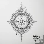 Tattoo sketch cosmic entity, concept art for… – tattoo sketch (№1756766355_0, 01.09.2025 22:39) — tattoovalue.net