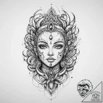 Tattoo sketch spiritual story, tattoo line ar… – tattoo sketch (№1756767152_0, 01.09.2025 22:52) — tattoovalue.net