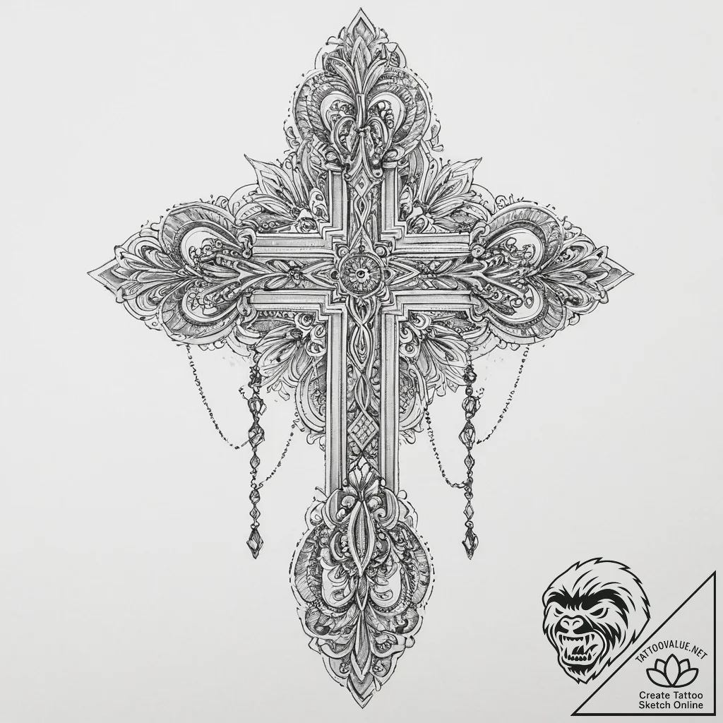 Tattoo sketch delicate chain tattoo, tattoo s... - tattoo sketch (№1756767348_0, 01.09.2025 22:55) — tattoovalue.net
