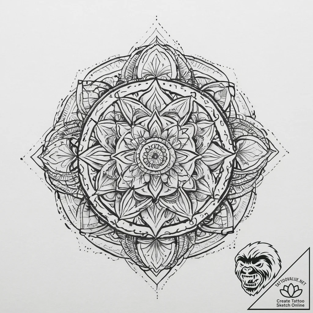 Tattoo sketch knot, tattoo drawing outline, m... - tattoo sketch (№1756768946_0, 01.09.2025 23:22) — tattoovalue.net