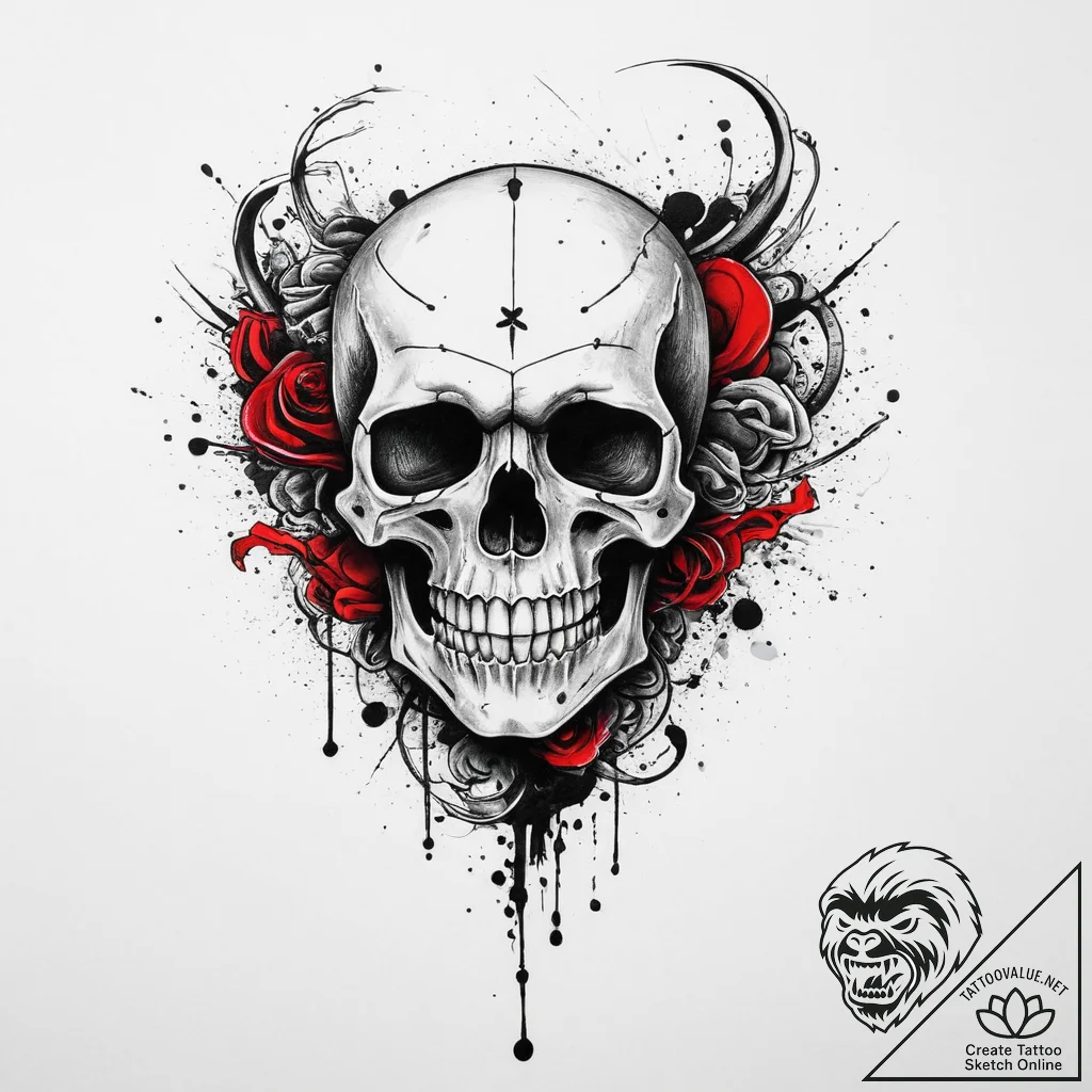 Tattoo sketch hieroglyphic symbol for "death"... - tattoo sketch (№1756770541_0, 01.09.2025 23:49) — tattoovalue.net