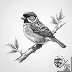 Tattoo sketch tree sparrow – tattoo sketch (№1756772898_0, 02.09.2025 00:28) — tattoovalue.net