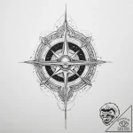 Tattoo sketch cosmic triumph – tattoo sketch (№1756774098_0, 02.09.2025 00:48) — tattoovalue.net