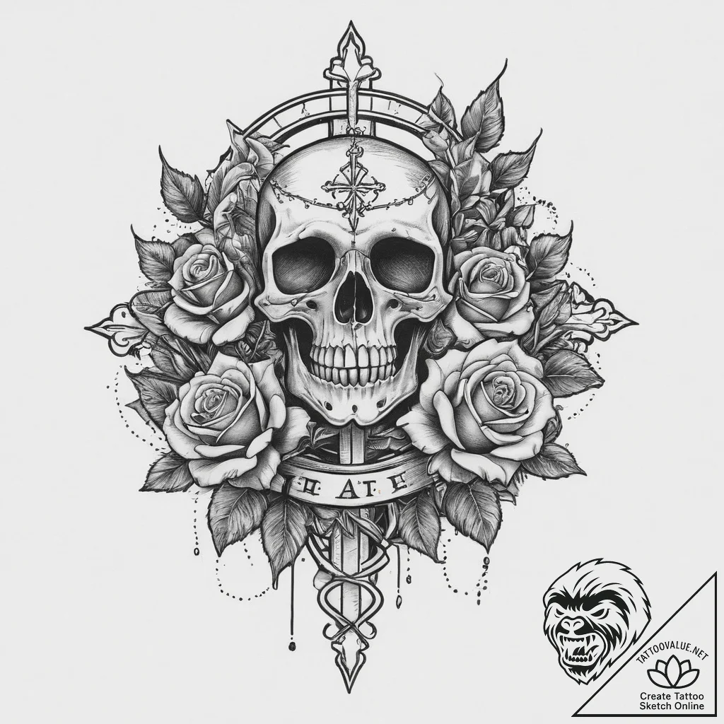 Tattoo sketch mythical tattoo, tattoo flash s... - tattoo sketch (№1756787963_0, 02.09.2025 04:39) — tattoovalue.net