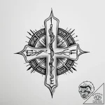 Tattoo sketch paramedic star of life – tattoo sketch (№1756788593_0, 02.09.2025 04:49) — tattoovalue.net