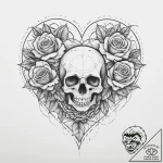 Tattoo sketch geometric heart, tattoo sketch… – tattoo sketch (№1756790400_0, 02.09.2025 05:20) — tattoovalue.net