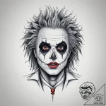 Tattoo sketch beetlejuice portrait, tattoo dr… – tattoo sketch (№1756791016_0, 02.09.2025 05:30) — tattoovalue.net