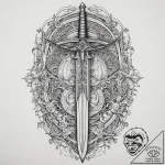 Tattoo sketch tarot card swords, tattoo drawi… – tattoo sketch (№1756791214_0, 02.09.2025 05:33) — tattoovalue.net