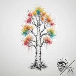 Tattoo sketch birch tree forest, tattoo sketc… – tattoo sketch (№1756791413_0, 02.09.2025 05:36) — tattoovalue.net