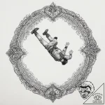 Tattoo sketch skydiving a person falling, tat… – tattoo sketch (№1756791810_0, 02.09.2025 05:43) — tattoovalue.net