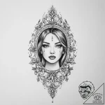 Tattoo sketch vintage mirror tattoo, concept… – tattoo sketch (№1756793623_0, 02.09.2025 06:13) — tattoovalue.net